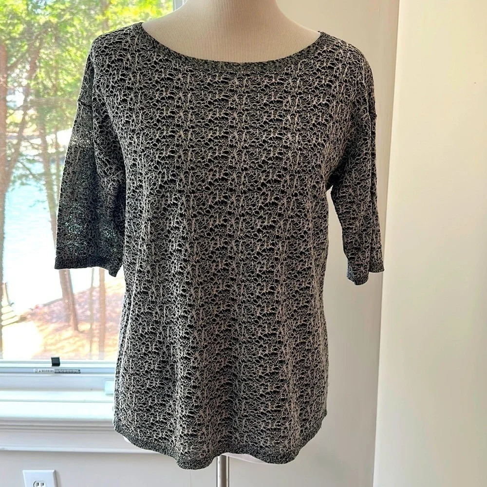 Eileen Fisher Drop Shoulder Top, Size Small, EUC